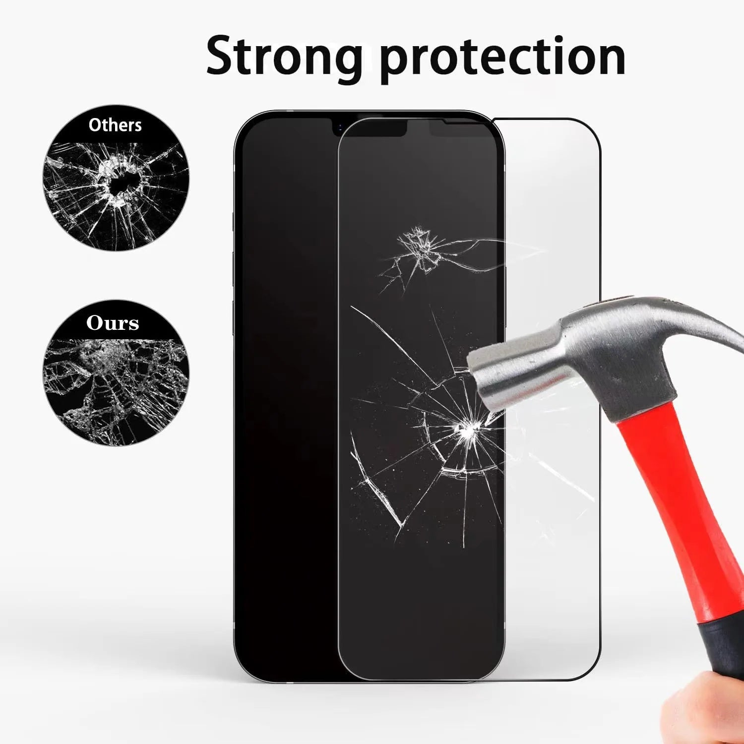 Full Coverage Privacy Anti Spy Screen Protectors for iPhone 16 15 14 Pro Max HD Eye Protection Green Light Film Anti Blue Light