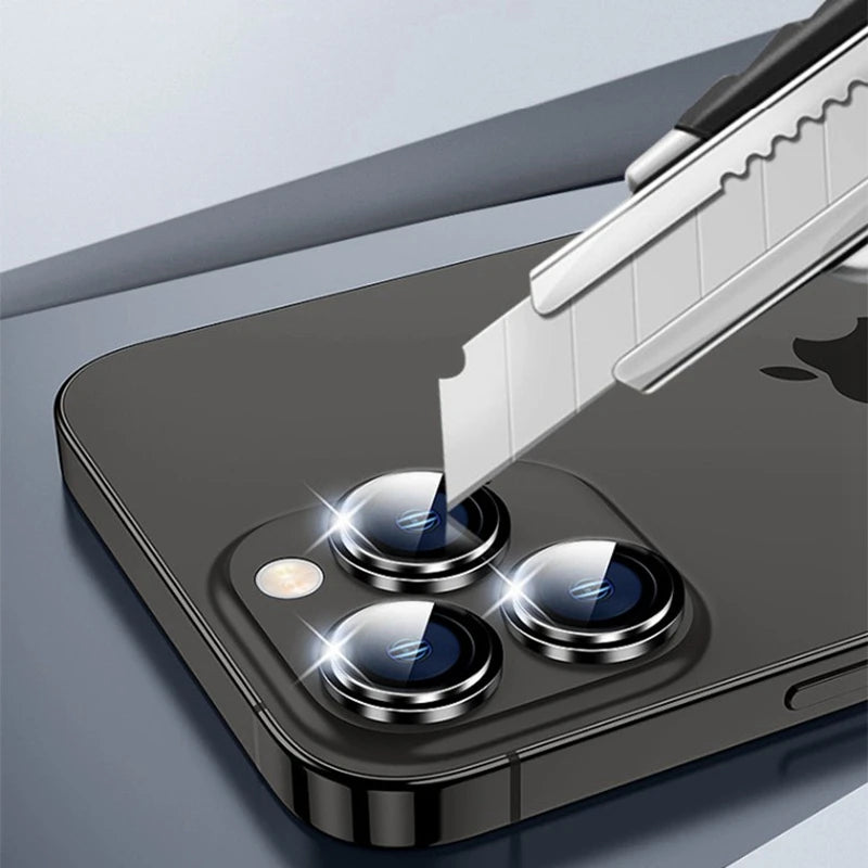 2-3PCS Metal Camera Protector For iPhone 16 15 14 Pro Max Alloy Ring Lens Glass For Iphone 15pro Back Lens Cap